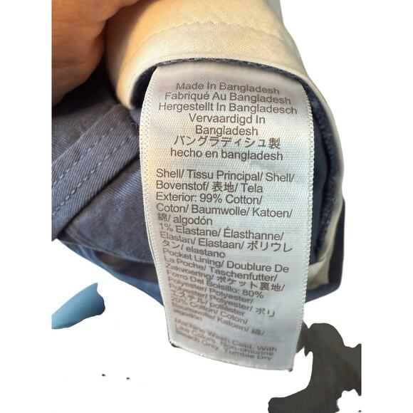 J.Crew Factory Shorts Men 40 Blue 9” Inseam Flat Front Preppy Casual Classic - Picture 9 of 9